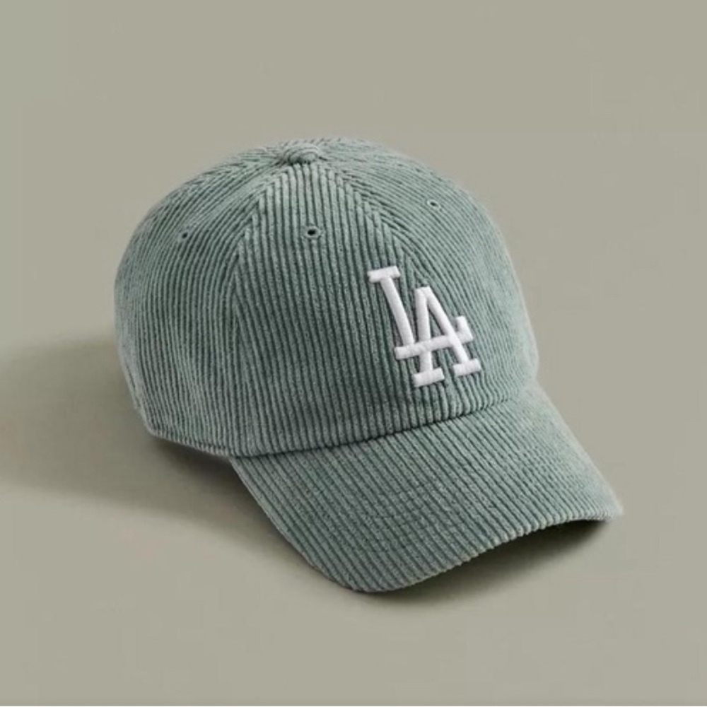 NWOT Green Corduroy LA Dodger Hat